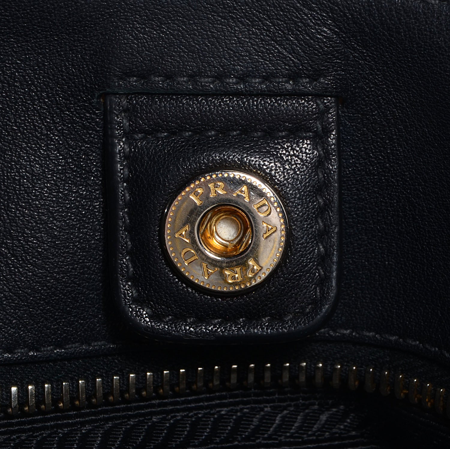 Prada Soft Calf Chain Tote Nero Black 9 of 10