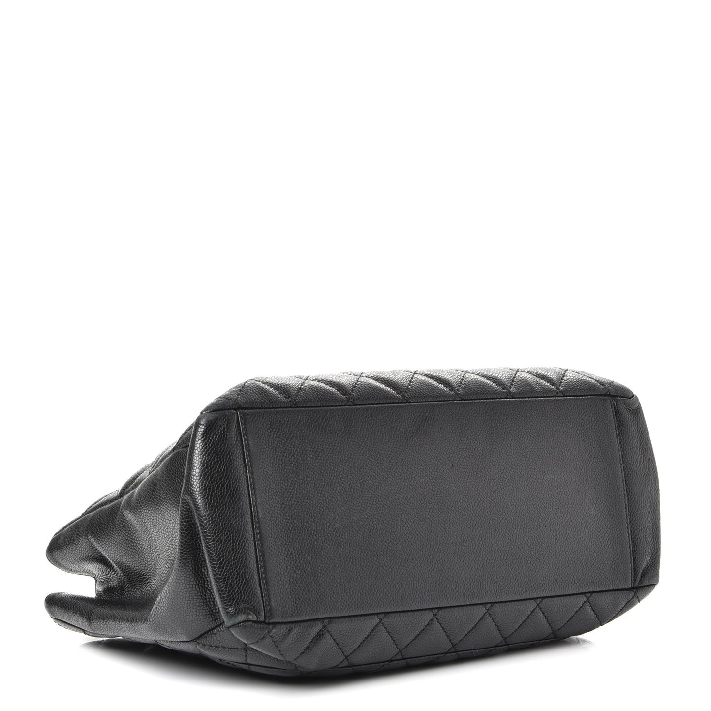 Caviar Quilted Grand Shopping Tote GST Black