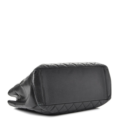 Chanel Caviar Quilted Grand Shopping Tote GST Black 4 of 9