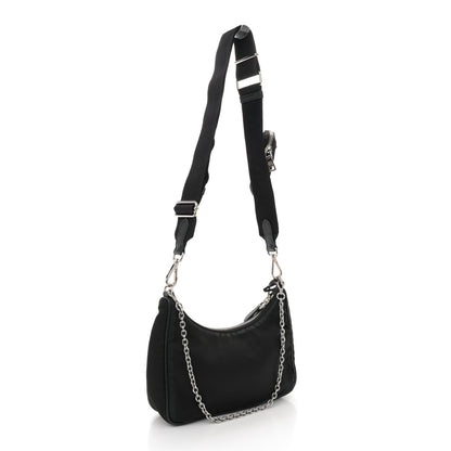 Prada Nylon Re-Edition 2005 Shoulder Bag Black 3 of 14