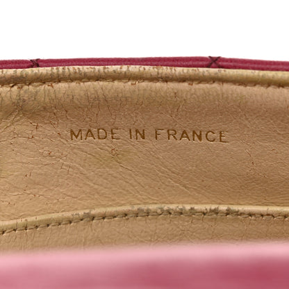 Chanel Lambskin Quilted Small Half Moon Flap Dark Pink 7 of 11