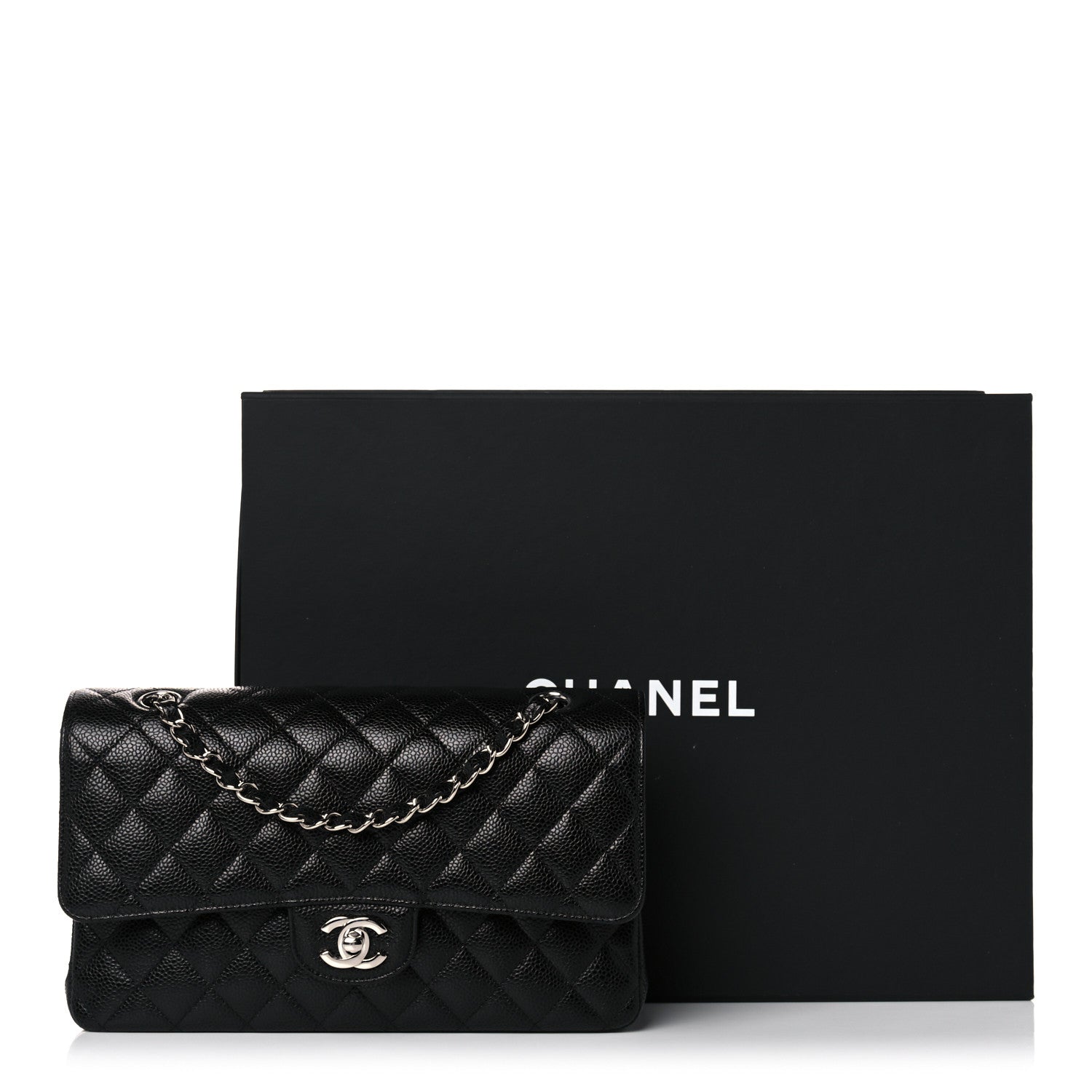 Chanel Caviar Quilted Medium Double Flap Black 10 of 10