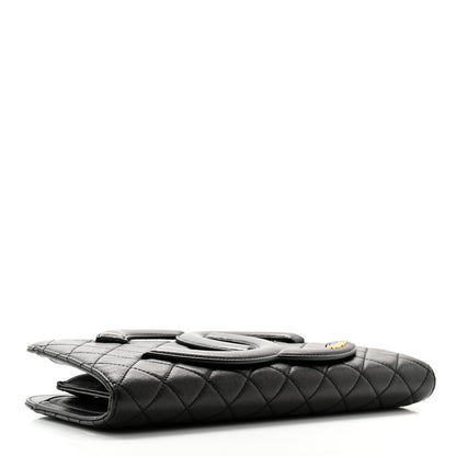 Chanel Lambskin Quilted Coco Midnight Clutch  Black 4 of 10