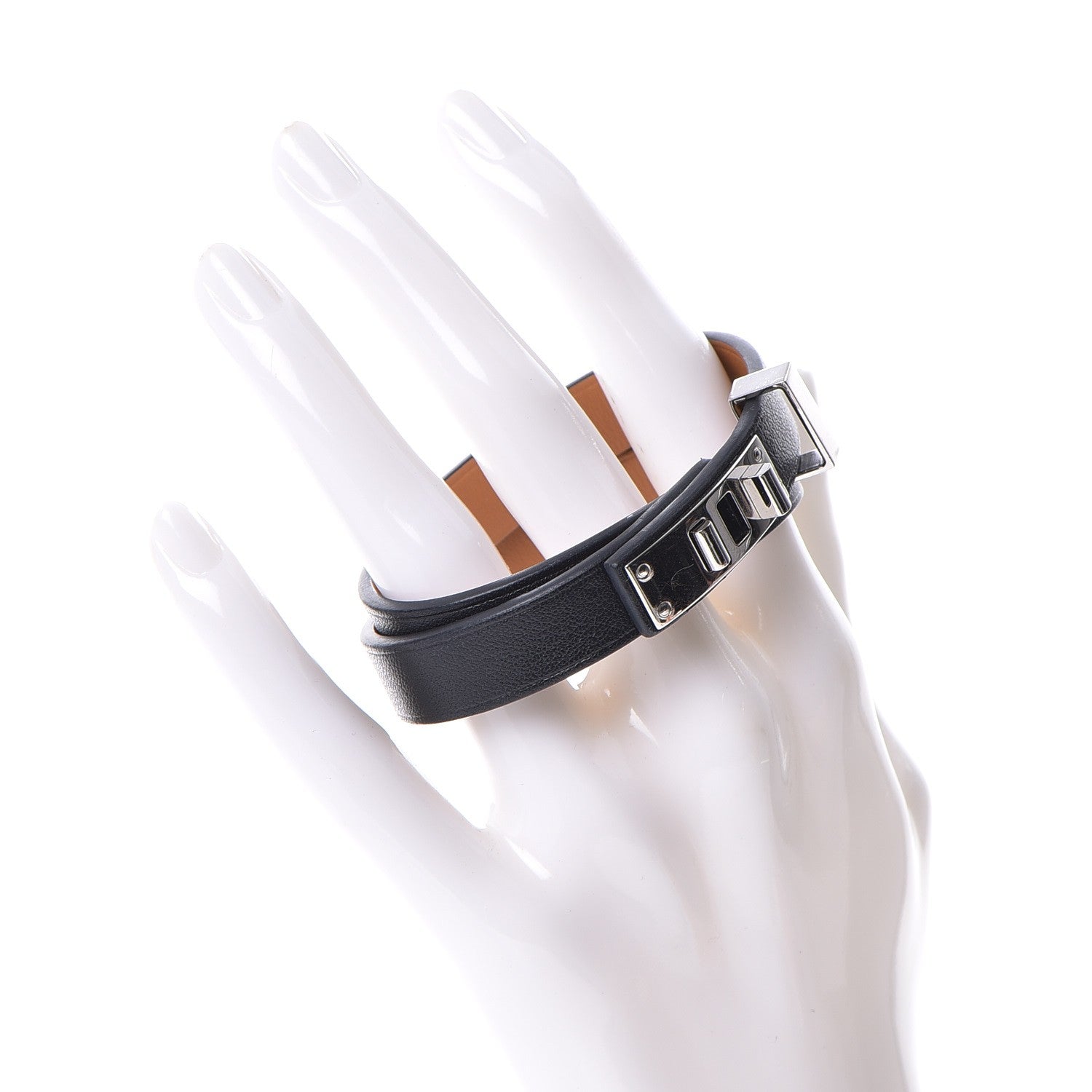 Hermes Swift Mini Dog Double Tour Bracelet T2 Black 2 of 6