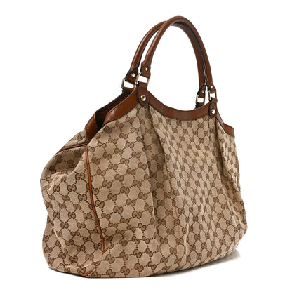 Gucci Monogram Large Sukey Tote Brown 3 of 10