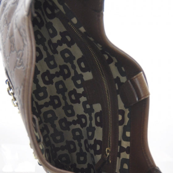 Guccissima Punch Hobo Brown