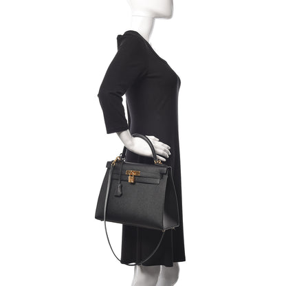 Hermes Epsom Kelly Sellier 28 Black 2 of 42