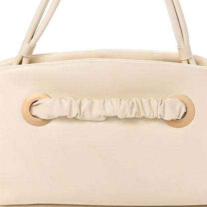 Celine Shiny Calfskin Eyelet Small Top Handle Bag Panna 11 of 11