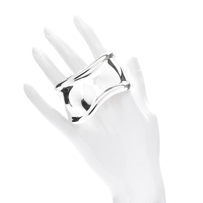 Tiffany Sterling Silver Small Elsa Peretti Right Wrist Bone Cuff Bracelet 2 of 5