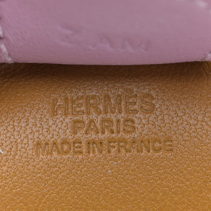 Hermes Milo Lambskin Grigri Rodeo Horse Bag Charm PM Sesame Mauve Sylvestre Craie 4 of 5