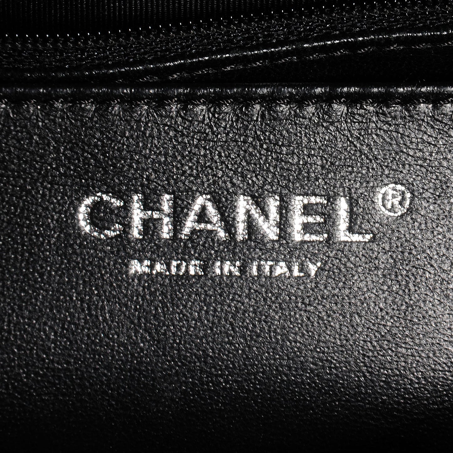 Patent Quilted Jumbo Single Flap Black