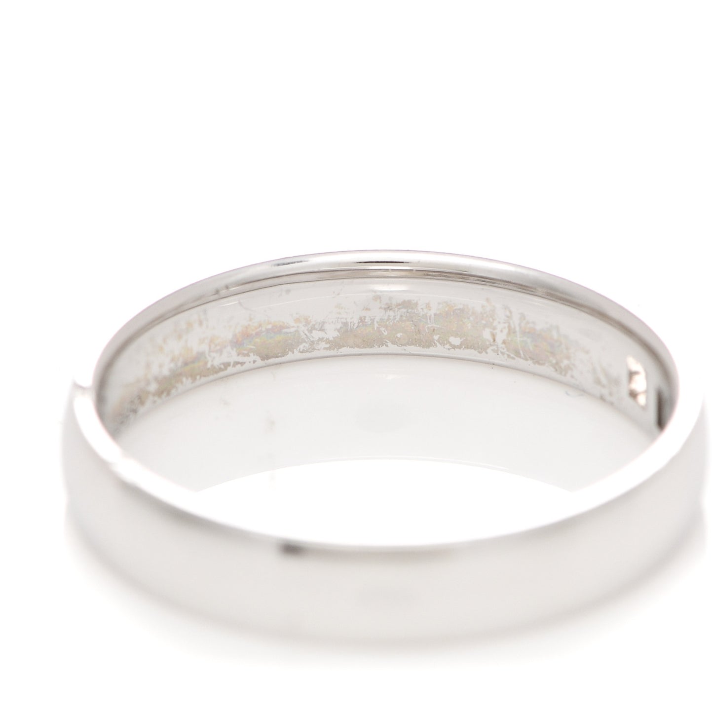 18K White Gold Diamond Ever Herakles Wedding Band Ring 53 6.25