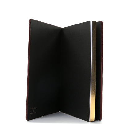 Chanel Lambskin Quilted Notebook Burgundy 10 of 12