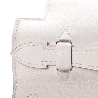Hermes Swift Kelly Pochette Clutch Gris Perle 16 of 26