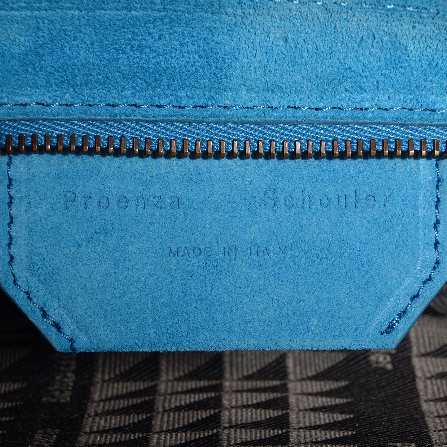 Proenza Schouler Suede PS1 Pochette Clutch Rip Tide 10 of 11