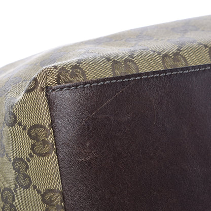 Gucci GG Monogram Large Web Handle Bucket Tote Brown 10 of 12
