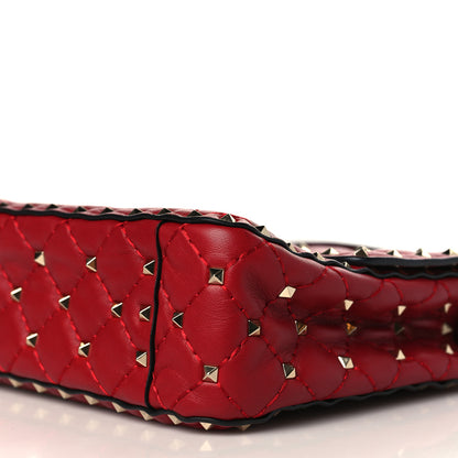 Valentino Garavani Nappa Medium Rockstud Spike Shoulder Bag Rosso Valentino 8 of 9
