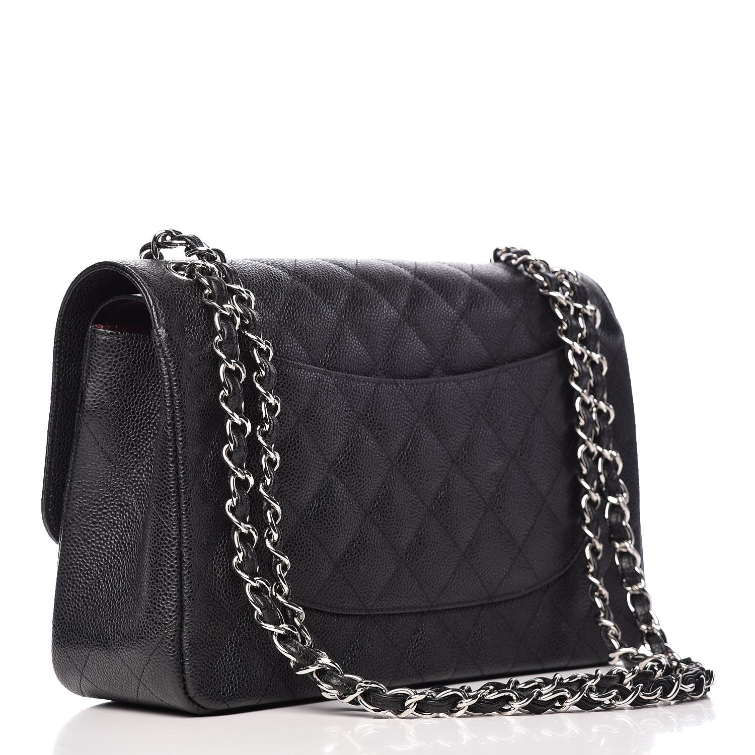 Chanel Caviar Quilted Jumbo Double Flap Black 3 of 10