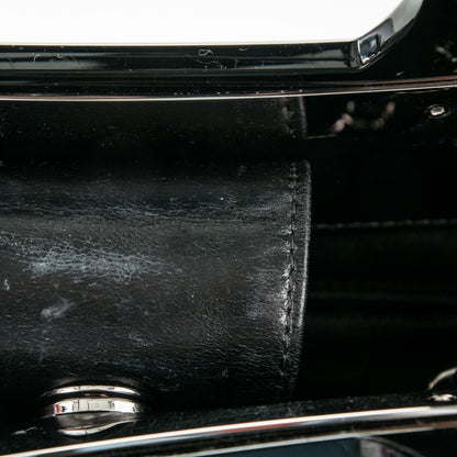 Chanel Glazed Calfskin Quilted Small CC Delivery Tote Black 10 of 10