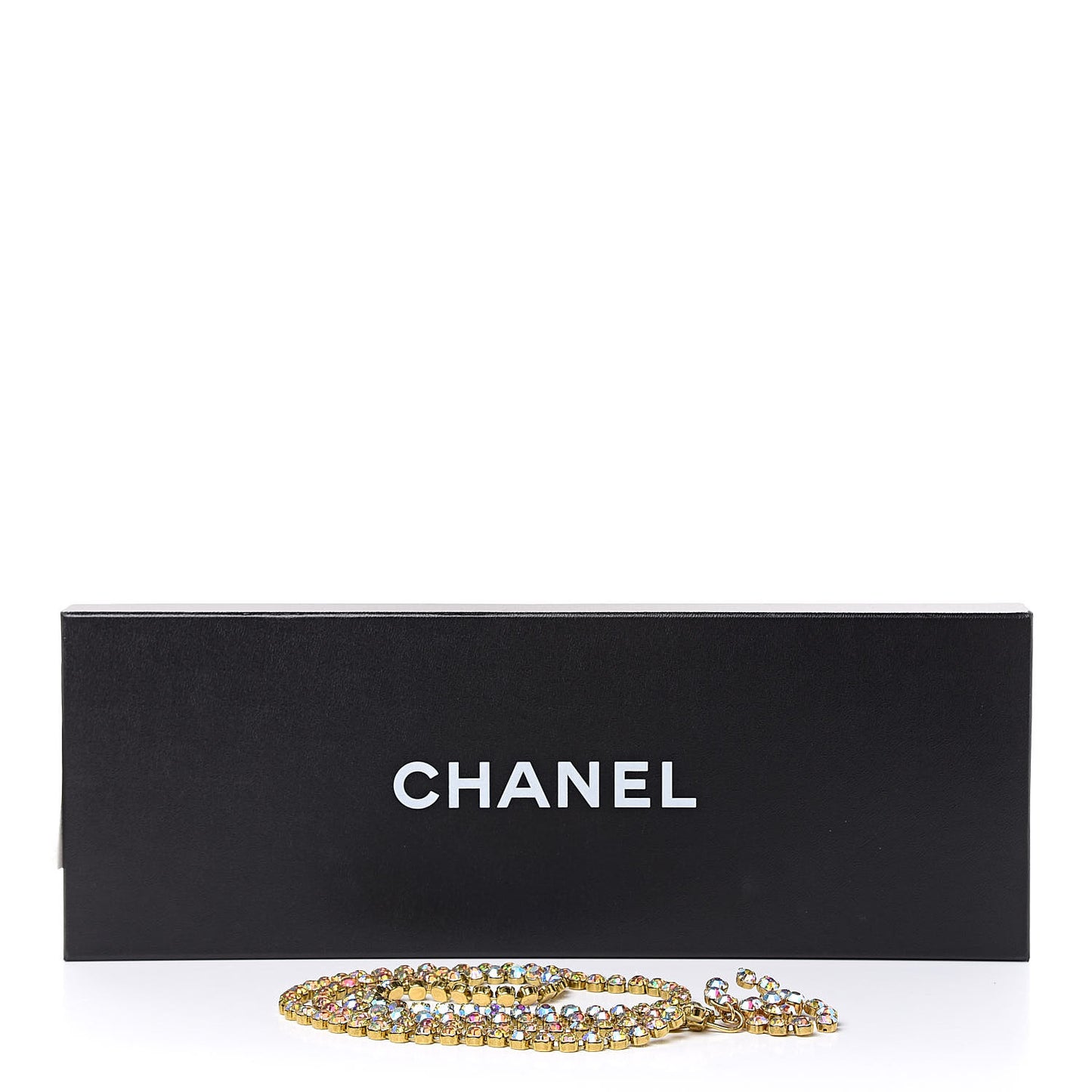 Crystal CC Chain Belt Gold Multicolor