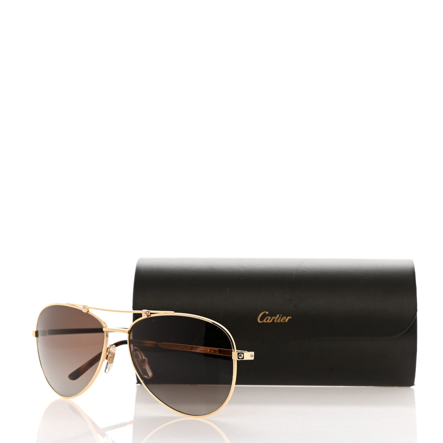 Santos CT0088S Aviator Sunglasses Gold