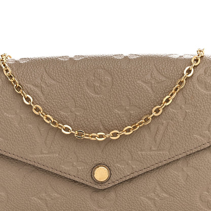 Louis Vuitton Empreinte Pochette Felicie Chain Wallet Tourterelle 8 of 13