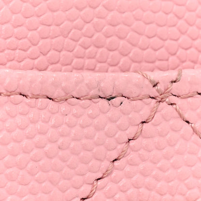 Chanel Caviar Quilted Card Holder Pink 12 of 13