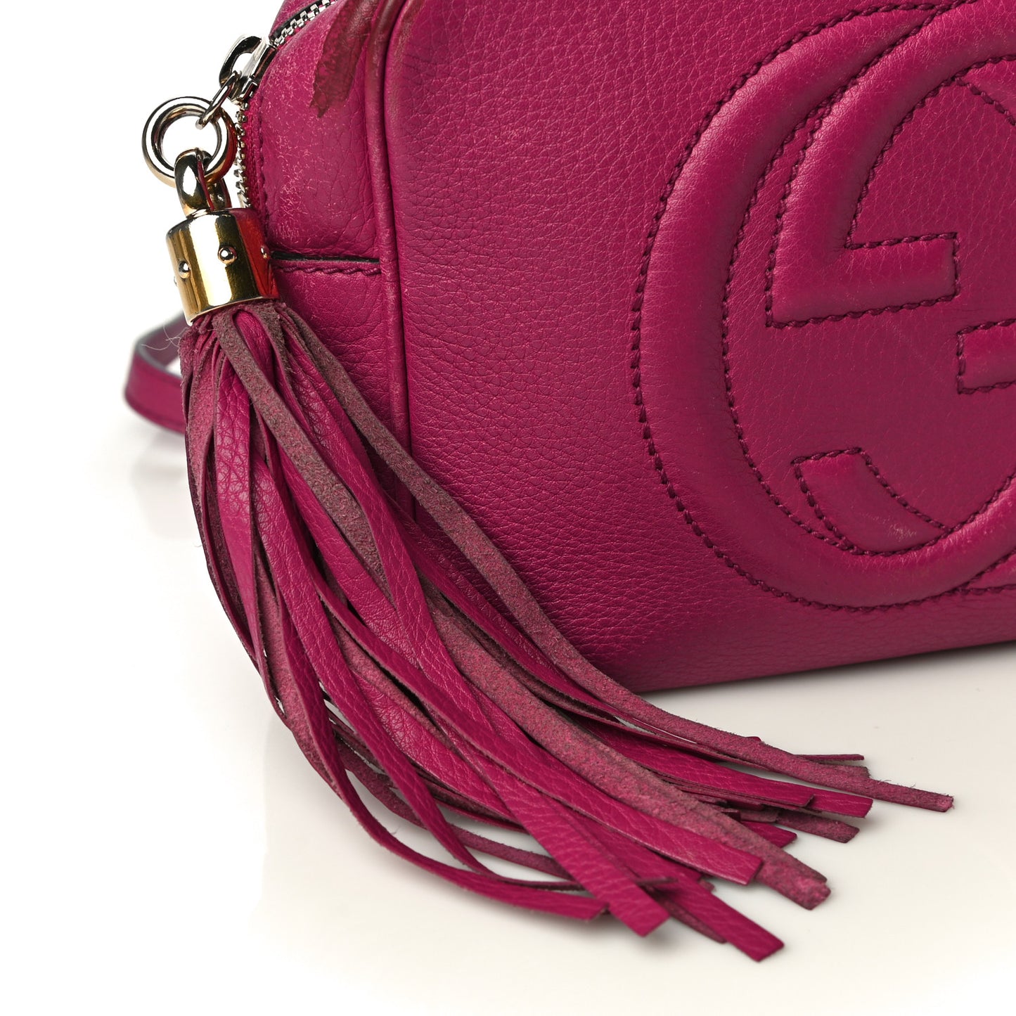 Cellarius Calfskin Small Soho Disco Bag Bright Bouganville