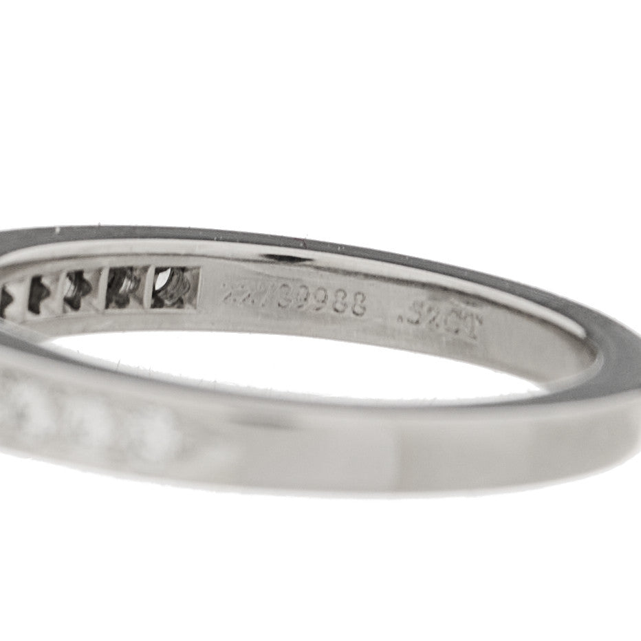 Platinum Diamond .52 Ribbon Engagement Ring 47 4