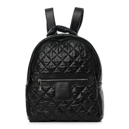 Chanel Nylon Quilted Coco Cocoon Backpack Black 1 of 11