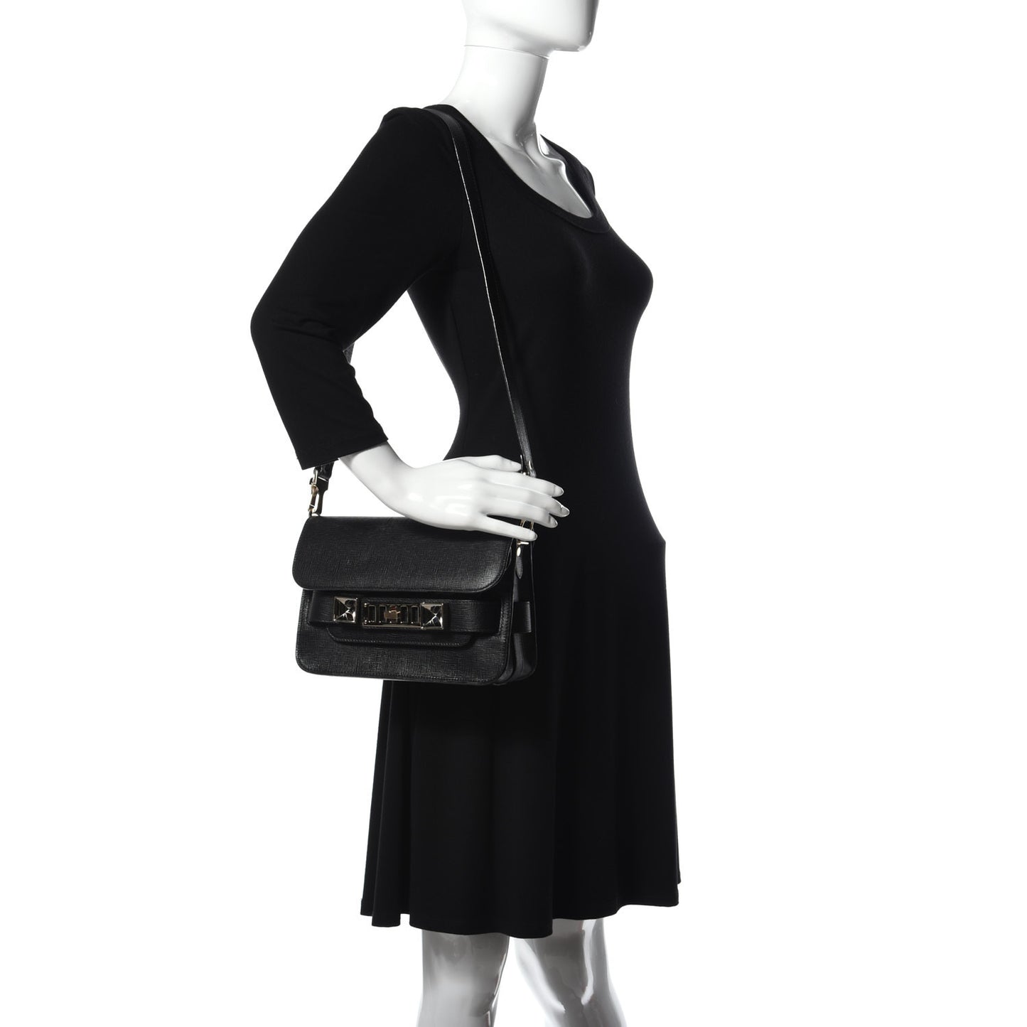 New Linosa Mini PS11 Classic Shoulder Bag Black