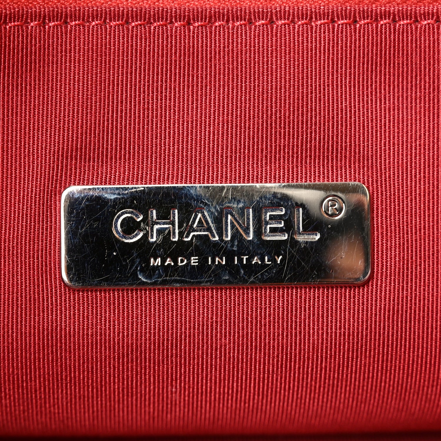Chanel Shiny Aged Calfskin Quilted Large 31 Shopping Bag Red 6 of 10