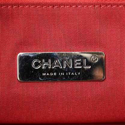 Chanel Shiny Aged Calfskin Quilted Large 31 Shopping Bag Red 6 of 10