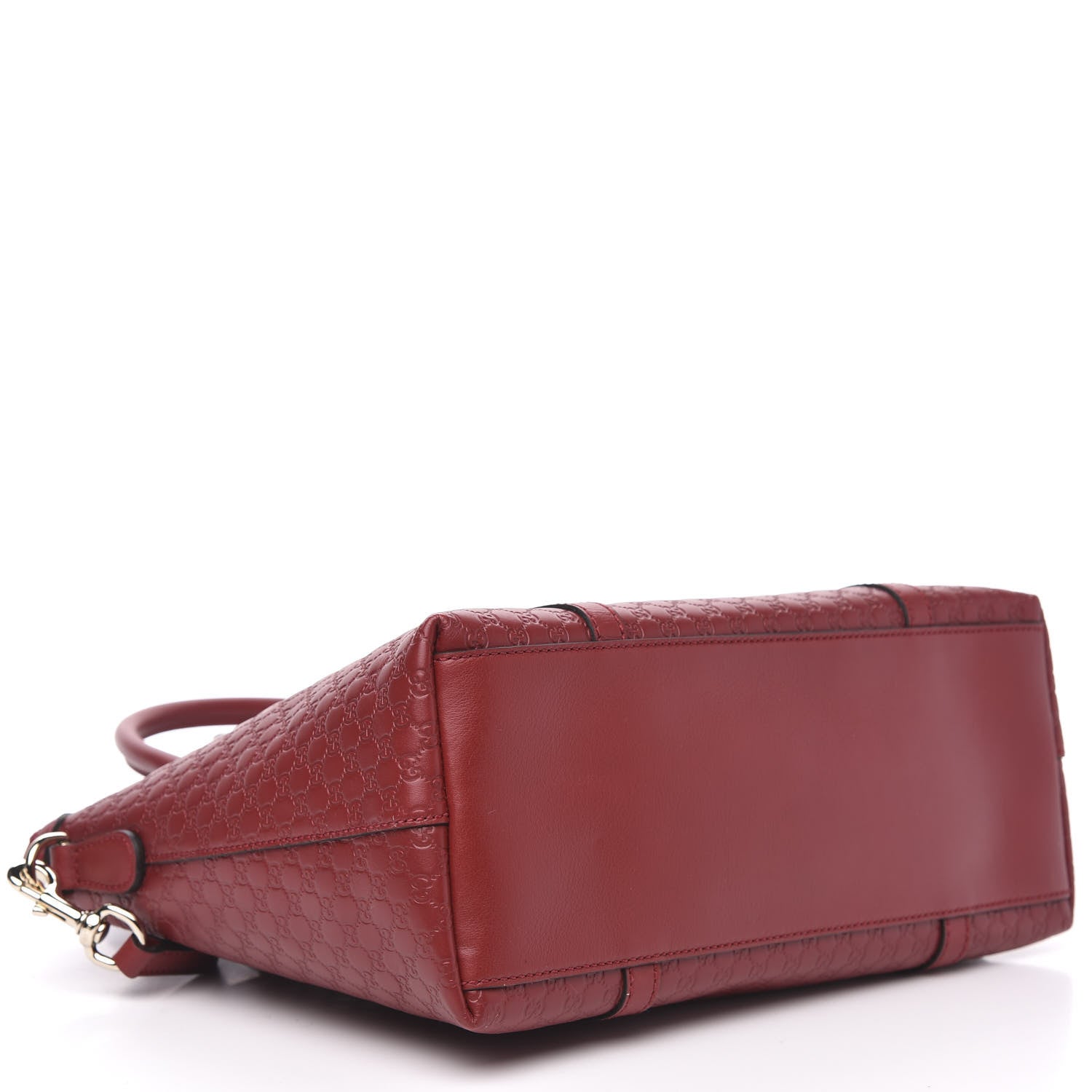 Gucci Soft Microguccissima Small Zippered Satchel Rosso 4 of 10