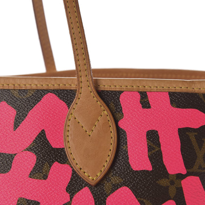 Louis Vuitton Monogram Graffiti Neverfull GM Fuchsia 12 of 16