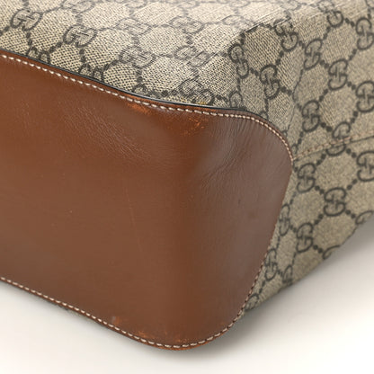 Gucci GG Supreme Monogram Large Linea A Hobo Light Brown 9 of 10