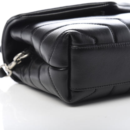 Saint Laurent Calfskin Y Quilted Monogram Toy Loulou Crossbody Bag Black 9 of 11