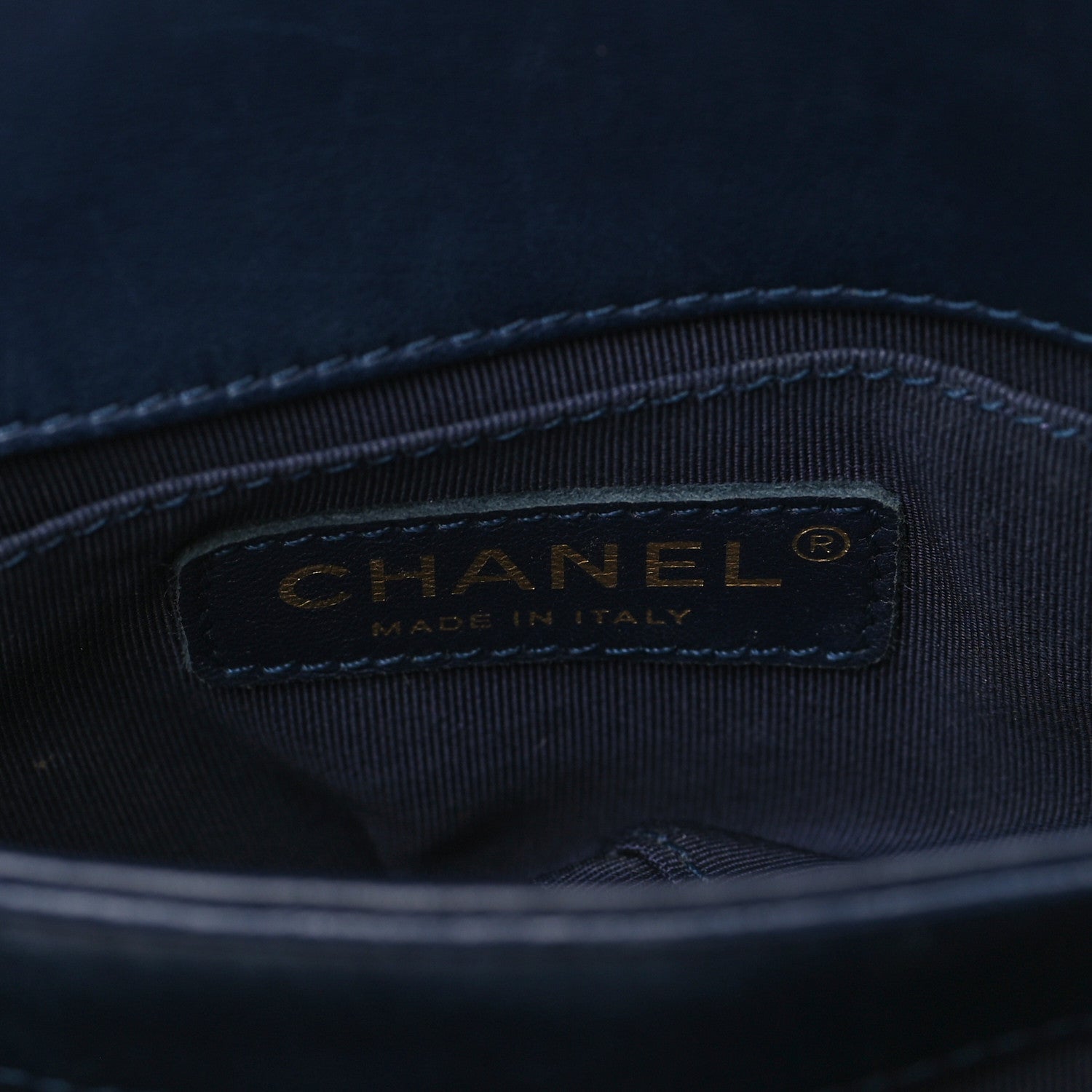 Chanel Lambskin Quilted CC Unchained Crossbody Navy 5 of 8