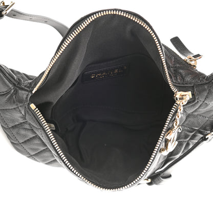 Chanel Calfskin Quilted Banane Waist Bag Fanny Pack Black 6 of 10