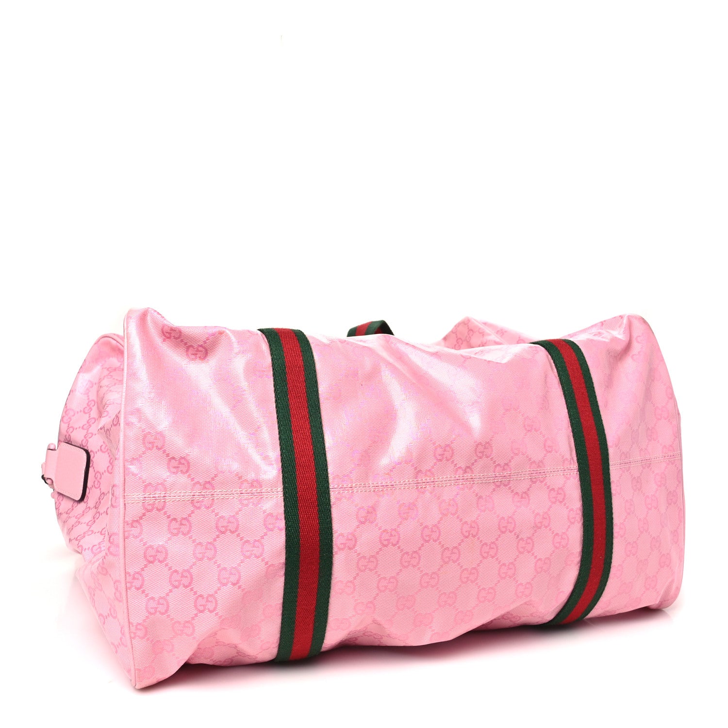Gucci Crystal Monogram Web Medium Duffle Bag Pink 3 of 11