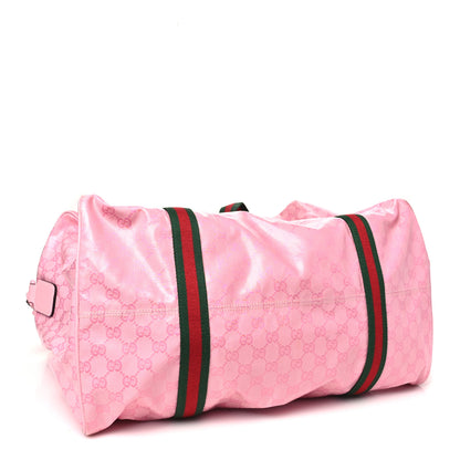 Gucci Crystal Monogram Web Medium Duffle Bag Pink 3 of 11
