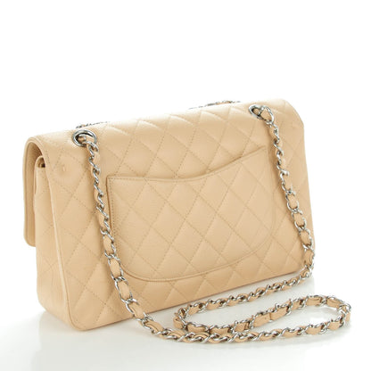 Chanel Caviar Quilted Medium Double Flap Beige Clair 3 of 8
