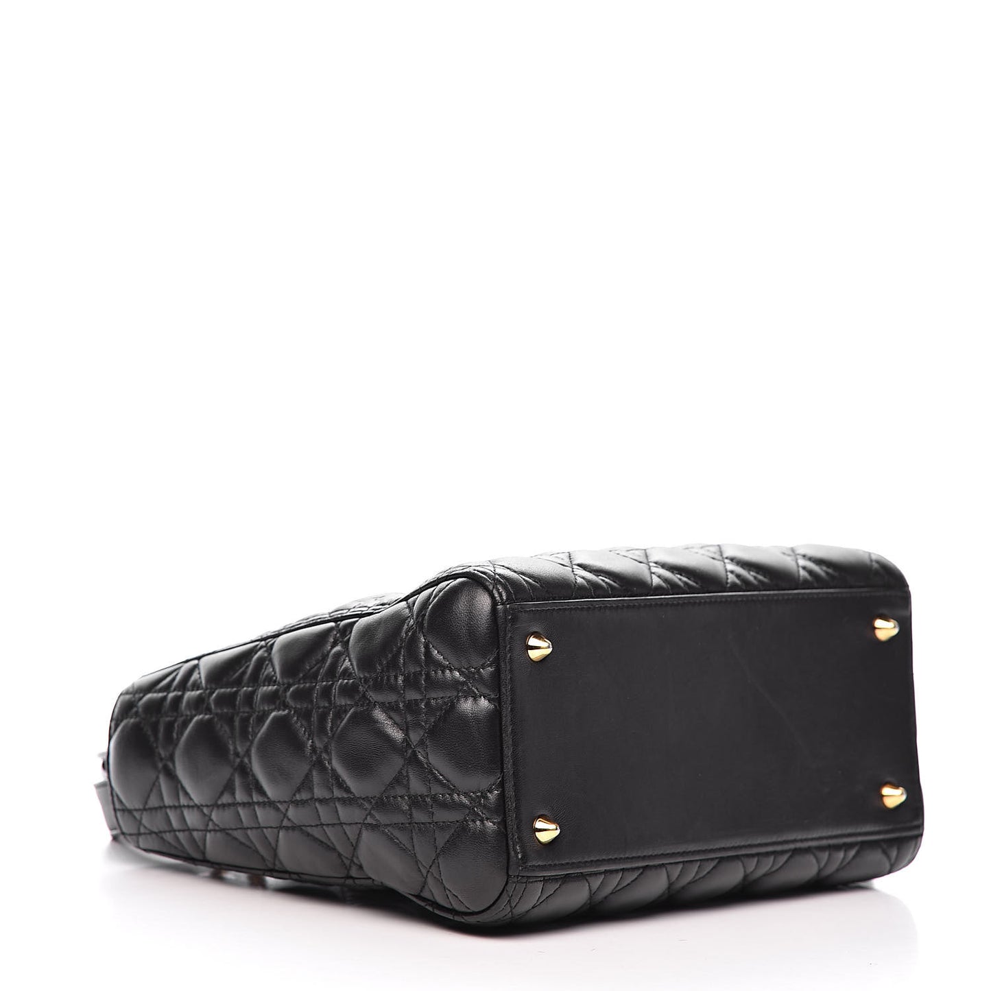 Lambskin Cannage Medium Lady Dior Black