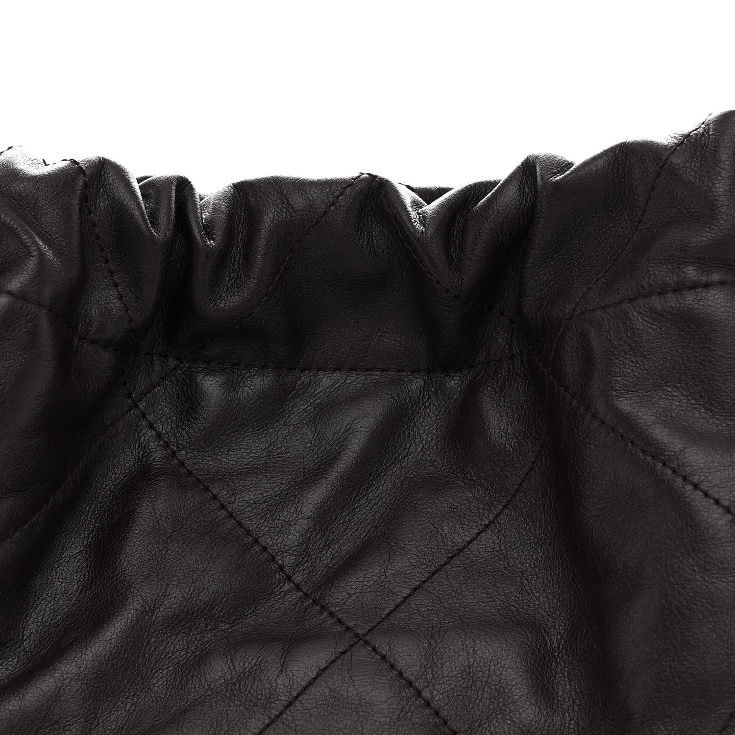 Chanel Shiny Calfskin Quilted Small Chanel 22 Dark Brown 9 of 11