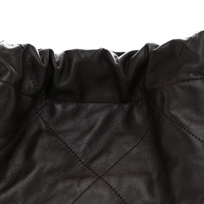 Chanel Shiny Calfskin Quilted Small Chanel 22 Dark Brown 9 of 11