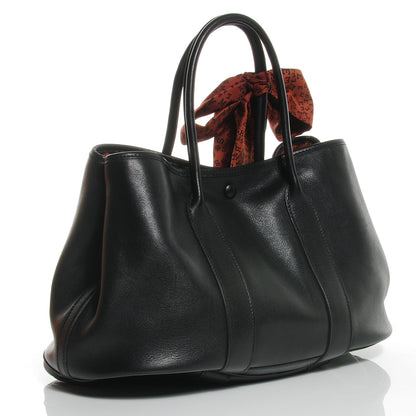 Hermes Veau Swift Garden Party TPM Twilly Tote Black 3 of 10