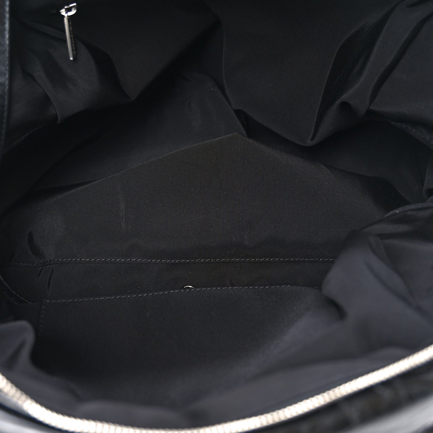 Aged Calfskin Chevron Medium Soft Bowling Bag Black