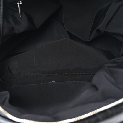 Chanel Aged Calfskin Chevron Medium Soft Bowling Bag Black 5 of 10