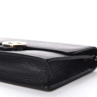 Gucci Dollar Calfskin Interlocking G Chain Wallet Black 7 of 12