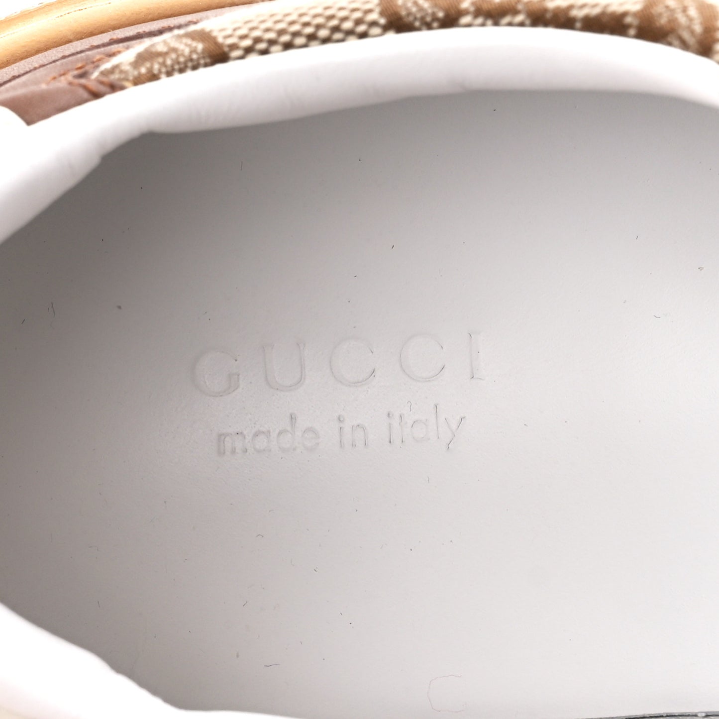 Calfskin GG Monogram Womens Platform 55mm Sneakers 42 Hezelnut Beige Ebony Mystic White